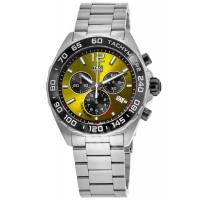 Réplique Montre pour homme Tag Heuer Formule 1 chronographe à quartz cadran jaune en acier CAZ101AM.BA0842