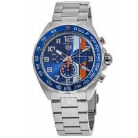 Réplique Montre pour homme Tag Heuer Formula 1 X Gulf Special Edition en acier avec cadran bleu CAZ101AT.BA0842