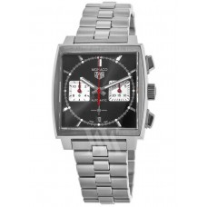 Réplique Montre pour homme Tag Heuer Monaco chronographe cadran noir en acier inoxydable CBL2113.BA0644