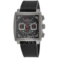 Réplique Montre automatique pour homme Tag Heuer Monaco avec cadran noir et bracelet en cuir CBL2183.FT6236