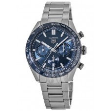 Réplique Montre pour homme Tag Heuer Carrera chronographe automatique cadran bleu en acier CBN2A1A.BA0643