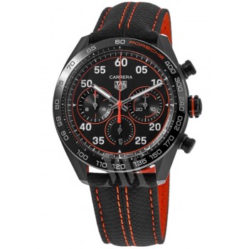 Réplique Montre Tag Heuer Carrera Chronographe X Porsche Orange Racing pour homme CBN2A1M.FC6526