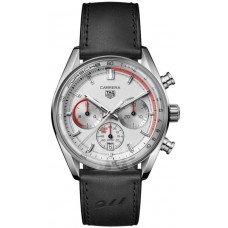 Réplique Montre pour homme Tag Heuer Carrera Chronosprint X Porsche Special Edition avec cadran gris et bracelet en cuir CBS2011.FC6529