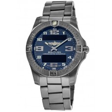 Réplique Montre Breitling Professional Aerospace Evo Mariner pour homme avec cadran bleu en titane E79363101C1E1