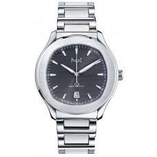 Réplique Montre Homme Piaget Polo Cadran Gris Acier G0A41003