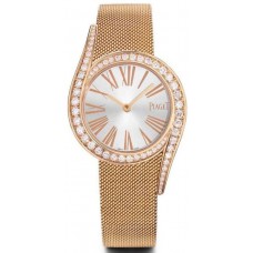 Réplique Montre Piaget Limelight Gala avec cadran argenté et diamant en or rose pour femme G0A41213