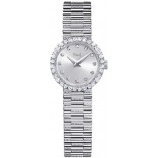 Réplique Montre Piaget Tradition pour femme avec cadran argenté et diamants en or blanc G0A42047