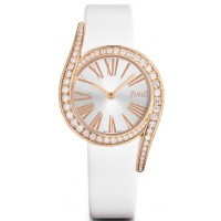 Réplique Montre Piaget Limelight Gala avec cadran argenté et bracelet en satin blanc pour femme G0A42151