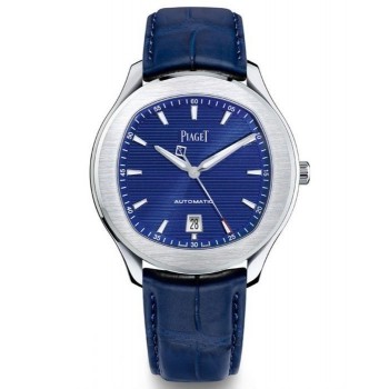 Réplique Montre Piaget Polo S automatique pour homme avec cadran bleu G0A43001