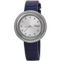 Réplique Montre Piaget Possession avec cadran en diamant argenté et lunette en diamant personnalisée pour femme G0A43090-CD