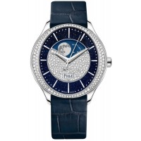 Réplique Montre Piaget Limelight Stella avec cadran diamant et bracelet en cuir or blanc pour femme G0A44124