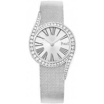 Réplique Montre Piaget Limelight Gala avec cadran argenté et diamant en or blanc pour femme G0A44212