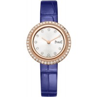 Réplique Montre pour femme Piaget Possession Cadran en nacre Diamant Or rose Bracelet en cuir G0A44282