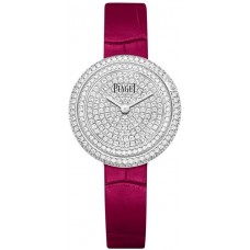 Réplique Montre Femme Piaget Possession Cadran Diamant Or Blanc Bracelet Cuir G0A44298