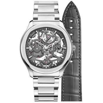 Réplique Montre Homme Piaget Polo Skeleton Gris Acier G0A45001