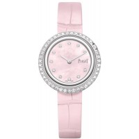 Réplique Montre Femme Piaget Possession Cadran Nacre Diamant Or Blanc Bracelet Cuir G0A45064