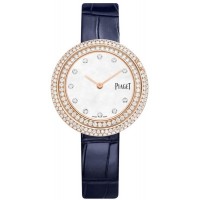 Réplique Montre Femme Piaget Possession Cadran Nacre Diamant Or Rose Bracelet Cuir G0A45092