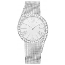 Réplique Montre Piaget Limelight Gala avec cadran argenté et diamant en or blanc pour femme G0A45212