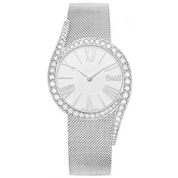 Réplique Montre Piaget Limelight Gala avec cadran argenté et diamant en or blanc pour femme G0A45212