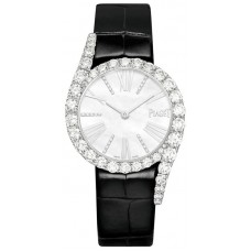 Réplique Montre Piaget Limelight Gala pour femme avec cadran en nacre et bracelet en cuir diamant G0A46180