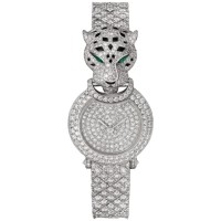 Réplique Montre Cartier La Panthère De Cartier Medium Or Blanc Diamant Femme HPI01425