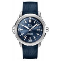 Réplique Montre IWC Aquatimer automatique avec cadran bleu et bracelet en caoutchouc pour homme IW328801