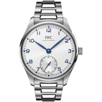 Réplique Montre IWC Portugieser pour homme en acier avec cadran argenté IW358312