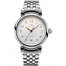 Réplique Montre IWC Da Vinci automatique pour femme avec cadran argenté et acier IW458307