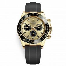 Réplique Montre pour homme Rolex Cosmograph Daytona Champagne sous-cadrans noirs M116518LN-0048