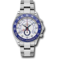 Réplique Montre pour homme Rolex Yacht-Master en acier inoxydable avec cadran blanc M116680-0001