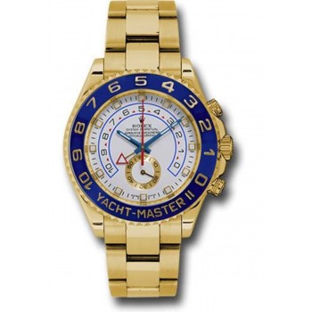 Réplique Montre pour homme Rolex Yacht-Master II en or jaune 18 carats M116688-0001