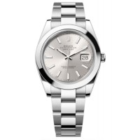 Réplique Montre pour homme Rolex Datejust 41 en acier inoxydable avec cadran argenté M126300-0003