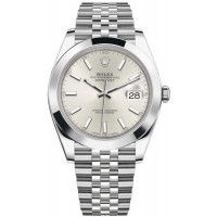 Réplique Montre Rolex Datejust 41 pour homme avec cadran argenté M126300-0004