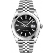 Réplique Montre Rolex Datejust 41 pour homme avec cadran noir M126300-0012