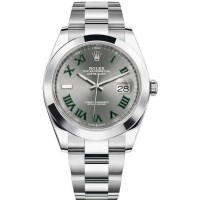 Réplique Montre pour homme Rolex Datejust 41 en acier inoxydable ardoise M126300-0013