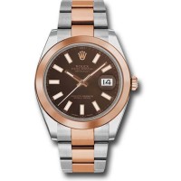 Réplique Montre pour homme Rolex Datejust 41 avec cadran chocolat M126301-0001