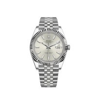 Réplique Montre Rolex Datejust 41 pour homme avec cadran argenté M126334-0004