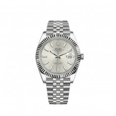 Réplique Montre Rolex Datejust 41 pour homme avec cadran argenté M126334-0004