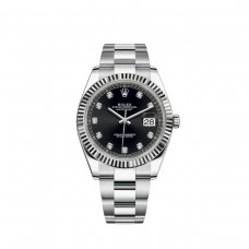 Réplique Montre pour homme Rolex Datejust 41 avec cadran en diamant noir M126334-0011