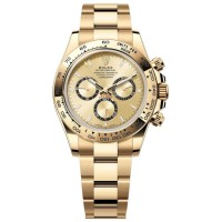 Réplique Montre pour homme Rolex Cosmograph Daytona en or jaune et cadran doré M126508-0005