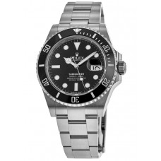 Réplique Montre pour homme Rolex Submariner avec cadran noir et date Oystersteel M126610LN-0001