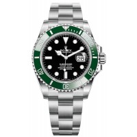 Réplique Montre pour homme Rolex Submariner en acier inoxydable avec cadran noir M126610LV-0002