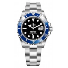 Réplique Montre pour homme Rolex Submariner Date cadran noir or blanc M126619LB-0003