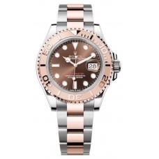 Réplique Montre Rolex Yacht-Master 40 avec cadran chocolat et or rose pour homme M126621-0001