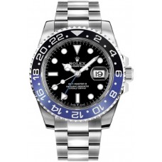 Réplique Montre Rolex GMT Master II Batman Oyster pour homme M126710BLNR-0003