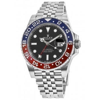 Réplique Rolex GMT Master ll Pepsi Lunette Jubilé Bracelet Montre Homme M126710BLRO-0001