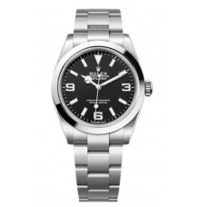 Réplique Montre pour homme Rolex Explorer 40 avec cadran noir Oystersteel et bracelet Oyster M224270-0001