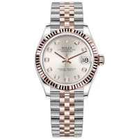 Réplique Montre pour femme Rolex Datejust 31 avec cadran diamant argenté M278271-0016