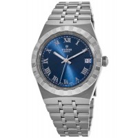 Réplique Montre pour femme Tudor en acier à cadran romain bleu royal M28300-0006