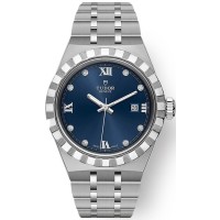 Réplique Montre unisexe Tudor en acier inoxydable avec cadran bleu royal et diamant M28300-0007